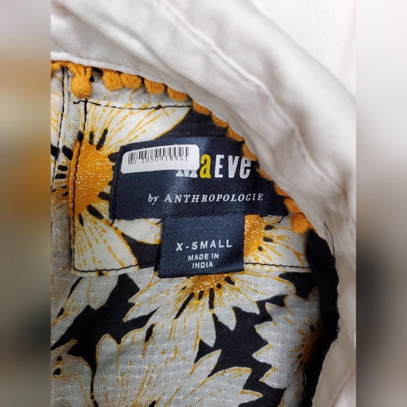 Anthropologie Mavae Puff Sleeve Ginghan Cutout Mini Dress - Picture 9 of 10